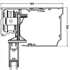 Дверная автоматика - привод раздвижных дверей Portalp TINA 2 (Франция)